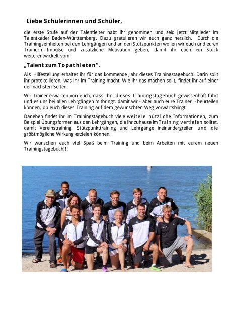 Trainingstagebuch Leichtathletik Baden-Württemberg 2020