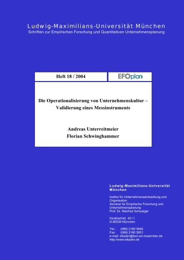 Institut für Marktorientierte Unternehmensführung - Ludwig ...