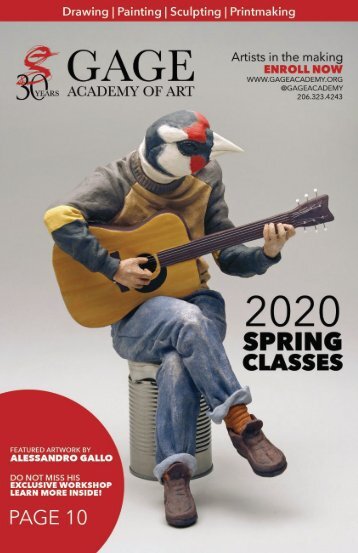 Gage Spring 2020 Class and Workshop Catalog