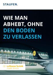 Wie man abhebt ohne den Boden zu verlassen: Lufthansa Technik ein Referenzprojekt der Staufen AG