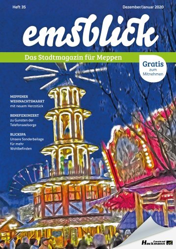 Emsblick Meppen - Heft 35 (Dezember 2019/Januar 2020)