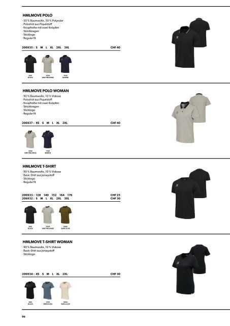 Hummel Katalog 2020 CHF