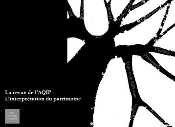 L'interprétation du patrimoine - Association québécoise des ...
