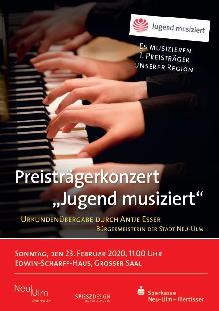 Preisträgerkonzert „Jugend Musiziert 2020“ Neu-Ulm