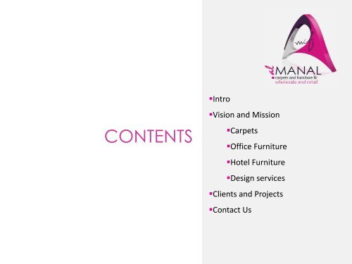 COMMERCIAL PRESENTATION - Al Manal Carpets & Furniture