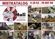 Muli Mietkatalog