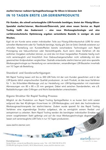 Download kompletter Text - STARLIM Spritzguss GmbH