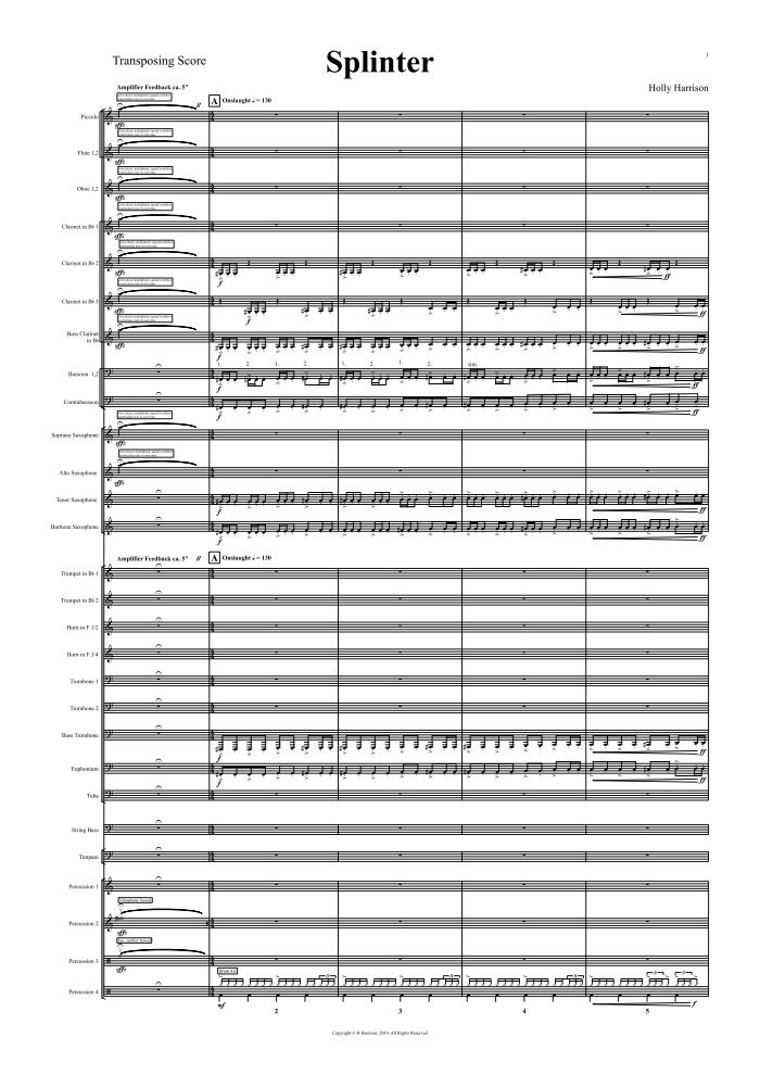 Splinter (Score Only) | Murphy Music Press, LLC
