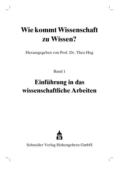 Institutionelle Dimensionen Des Wissen Prof Theo Hug