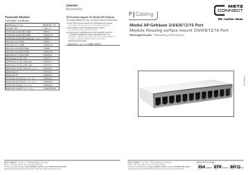 Anleitung 130861-0x02.indd - METZ CONNECT