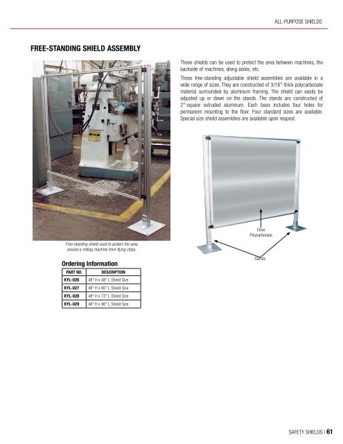 Rockford Systems Shields for Safeguarding Machines Catalog