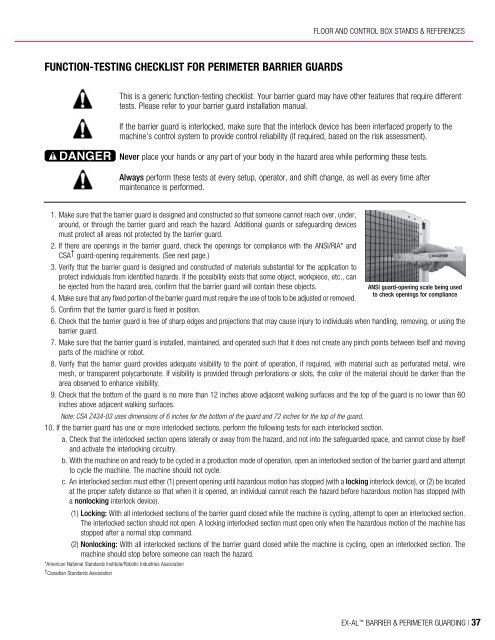 Rockford Systems EX-AL (Extruded Aluminum) Barrier & Perimeter Guarding Catalog