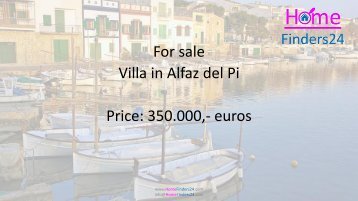 Villa with pool in the beautiful area of Alfaz del Pi  (CHA0008)