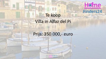 Villa met zwembad in de prachtige omgeving van Alfaz del Pi (CHA0008)