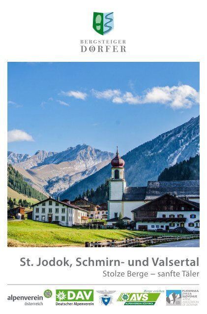 St. Jodok, Schmirn und Valsertal Bergsteigerdörfer Einzelbroschüre