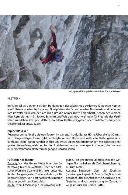 St. Jodok, Schmirn und Valsertal Bergsteigerdörfer Einzelbroschüre