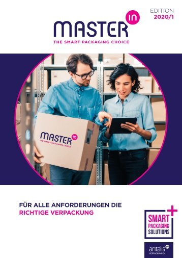 Master'in Katalog - Verpackungsmaschinen und Zubehör