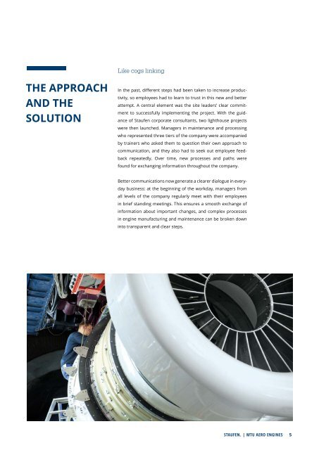 Reaching new Altitudes: MTU Aero Engines a Success Story by Staufen AG