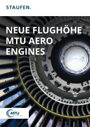 Neue Flughöhe: MTU Aero Engines ein Referenzprojekt der Staufen AG