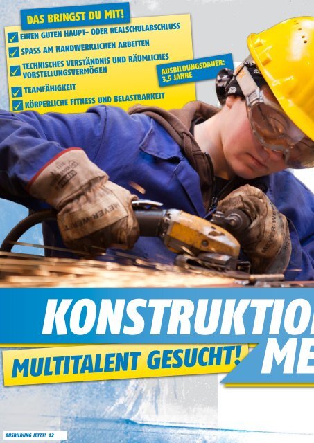 AUSBILDUNGSDAUER: 3,5 JAHRE - Meyer Werft