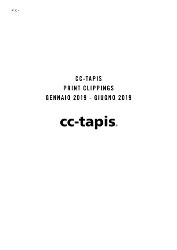 cc-tapis | Press Clipping  2019