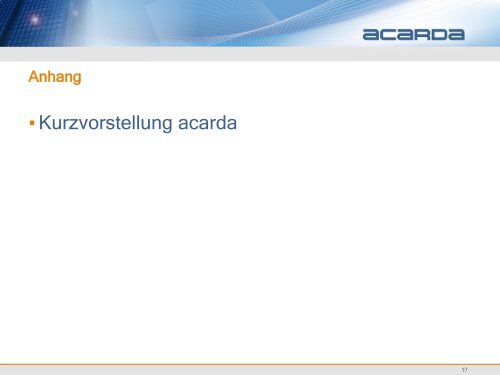 Provider Risk- Mgt Staging Area, DWH - IDS GmbH - Analysis and ...