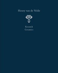 Leseprobe: Henry van de Velde. Raumkunst und Kunsthandwerk | Interior Design and Decorative Arts Ein Werkverzeichnis in sechs Bänden. Band III: Keramik 
