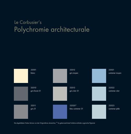 poLyChro® - Polychromie Le Corbusier