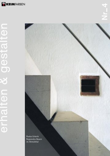KEIM E+H Nr. 4: Paulus Eckerle - Regionales Bauen im Altmühltal