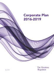 The Pensions Regulator corporate-plan-2016-2019