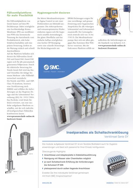 dei – Prozesstechnik für die Lebensmittelindustrie 02.2020