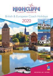 Highcliffe Coach Holidays 2020 - 2nd Edition - July to October