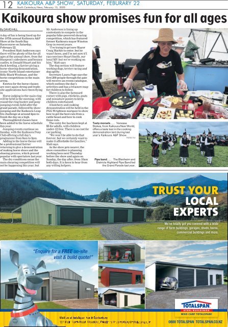 North Canterbury News: February 13, 2020