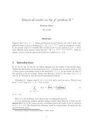 Almost-all results on the p^\lambda problem