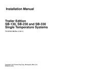 Installation Manual Trailer Edition SB-130, SB-230 ... - Thermo King