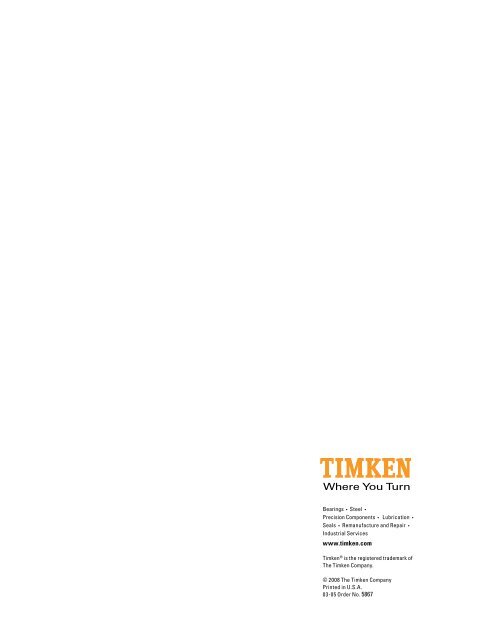 Technical Paper - Timken