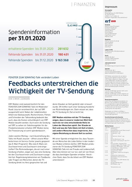 Life Channel Magazin März 2020