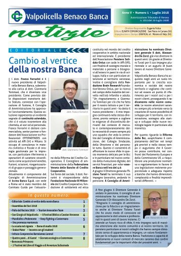 Vbbanca Notizie Luglio 2018