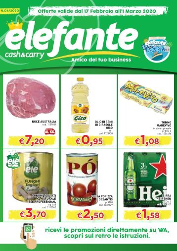 Volantino Elefante CashCarry dal 17 Feb al 1 Mar