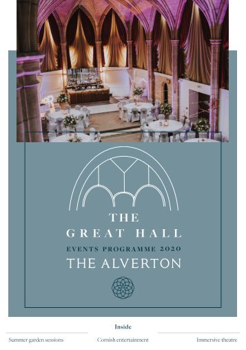 The Great Hall Events Programme 2020