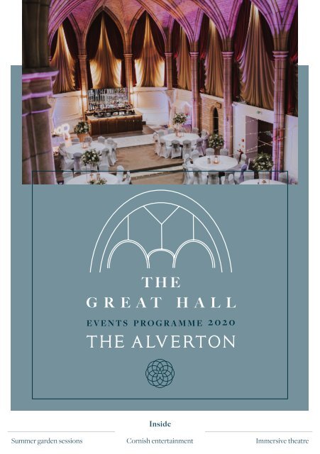 The Great Hall Events Programme 2020