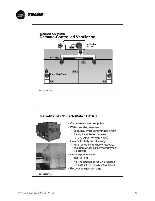 Air-Handling Systems, Energy, and IAQ - Trane