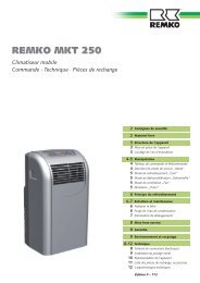 Climatiseur mobile Commande · Technique · Pièces de ... - Remko