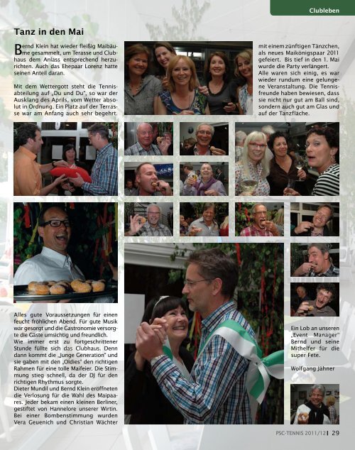 PSC Tennis Magazin 2012 (Teil 2) - Pulheimer SC