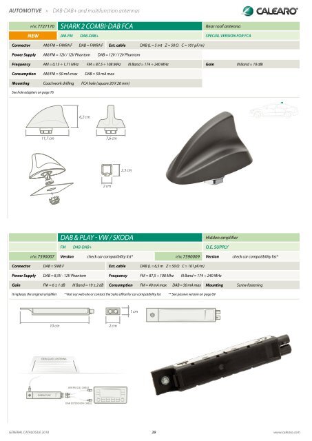 Antennas for DAB AM and FM Radio Receptions