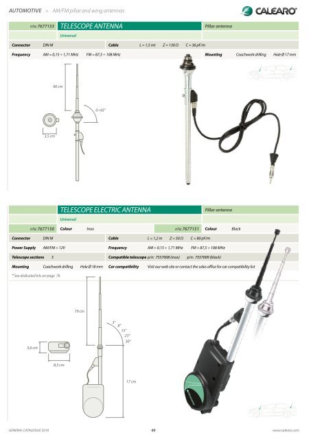 Antennas for DAB AM and FM Radio Receptions