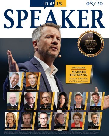 Top Speaker Beilage im Capital Magazin 03/20