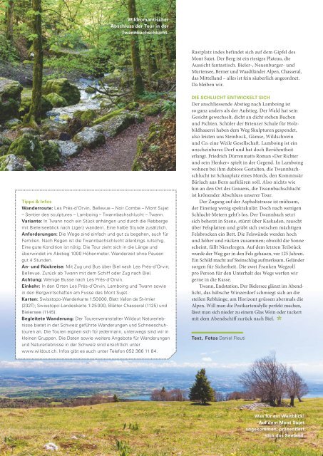 NATURZYT – Das Schweizer Naturmagazin – Ausgabe März 2020