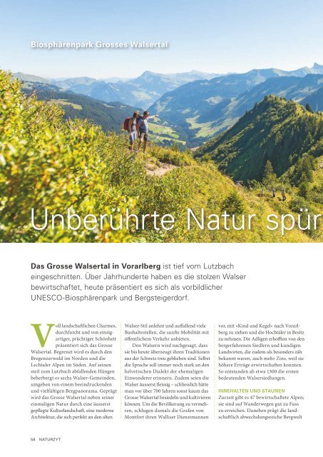 NATURZYT – Das Schweizer Naturmagazin – Ausgabe März 2020