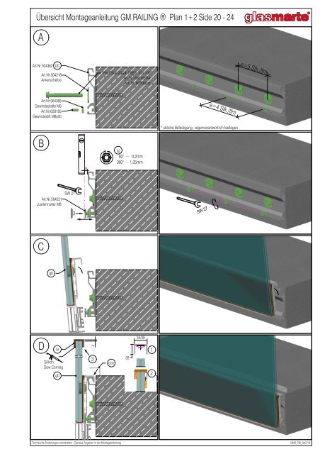 GM RAILING PLAN SIDE – Kurzmontageanleitung